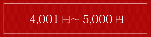 4,001 円～ 5,000 円